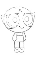 Powerpuff Girls kleurplaat 4
